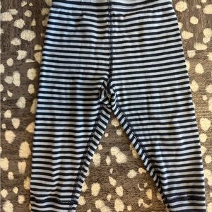 Hanna Andersson Blue and Gray Striped Leggings